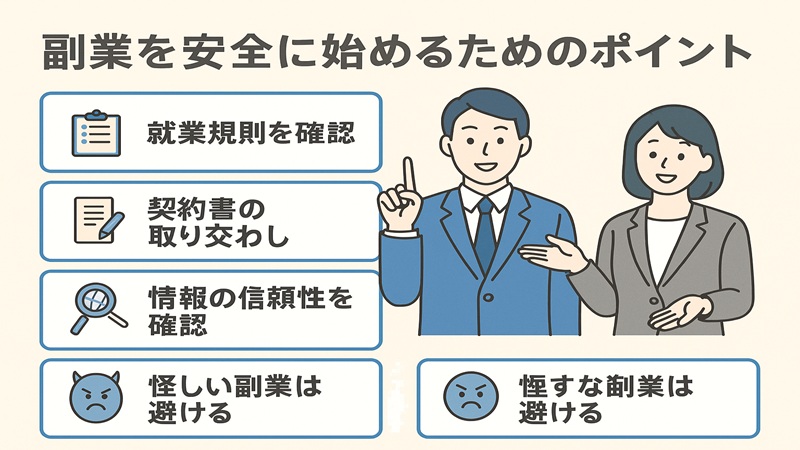 副業を安全に始めるためのポイント