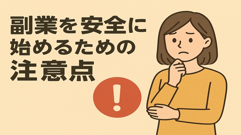 副業を安全に始めるための注意点