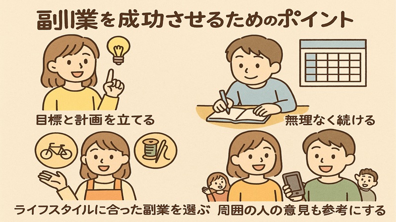 副業を成功させるためのポイント