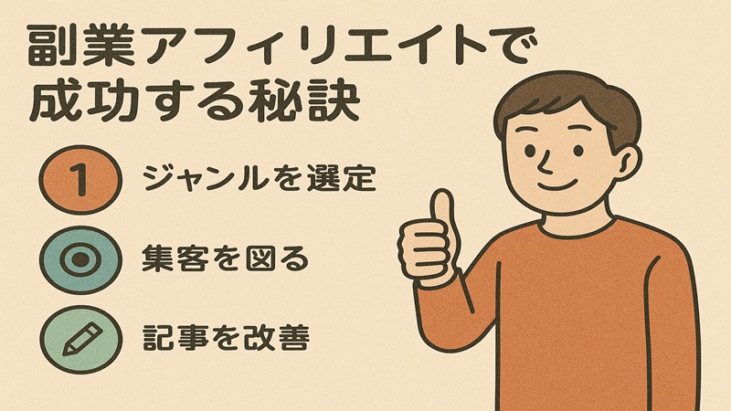 副業アフィリエイトで成功する秘訣