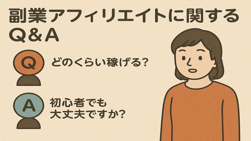 副業アフィリエイトに関するQ＆A