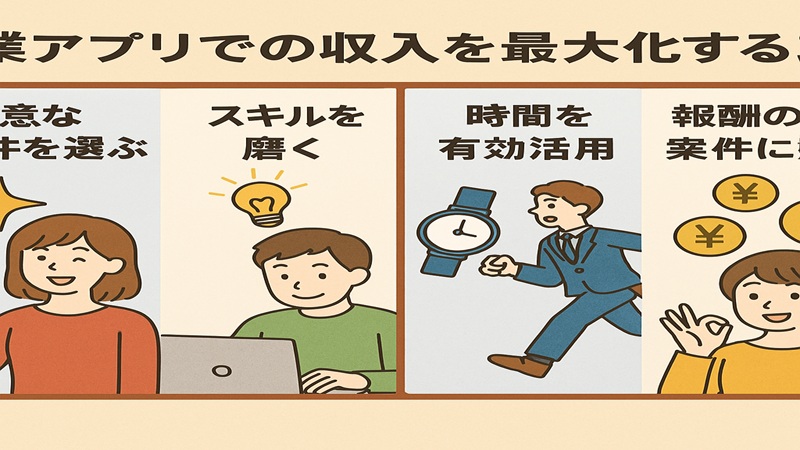副業アプリでの収入を最大化するコツ