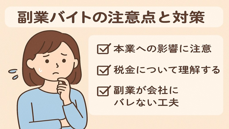 副業バイトの注意点と対策