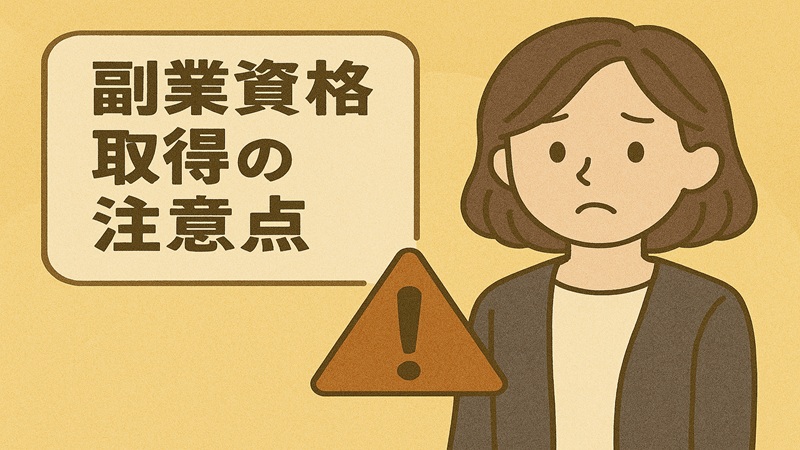 副業資格取得の注意点