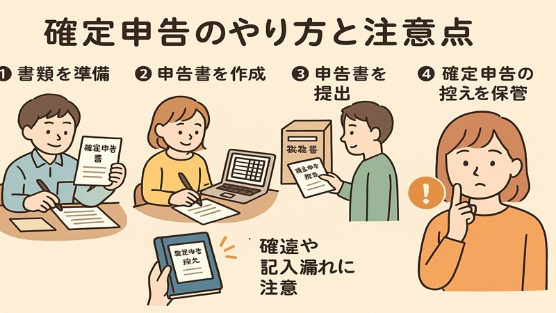 確定申告のやり方と注意点