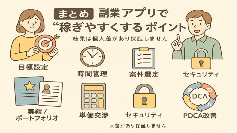 【まとめ】副業アプリで本当に稼げる方法とは
