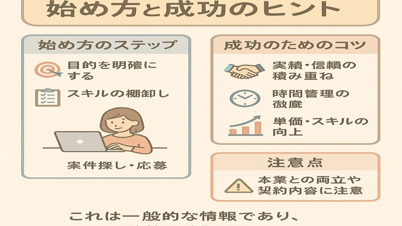 【まとめ】副業フリーランスの始め方と成功のヒント