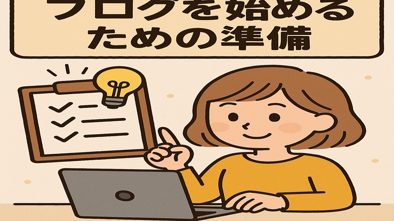 ブログを始めるための準備