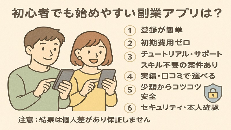 初心者でも始めやすい副業アプリとは？