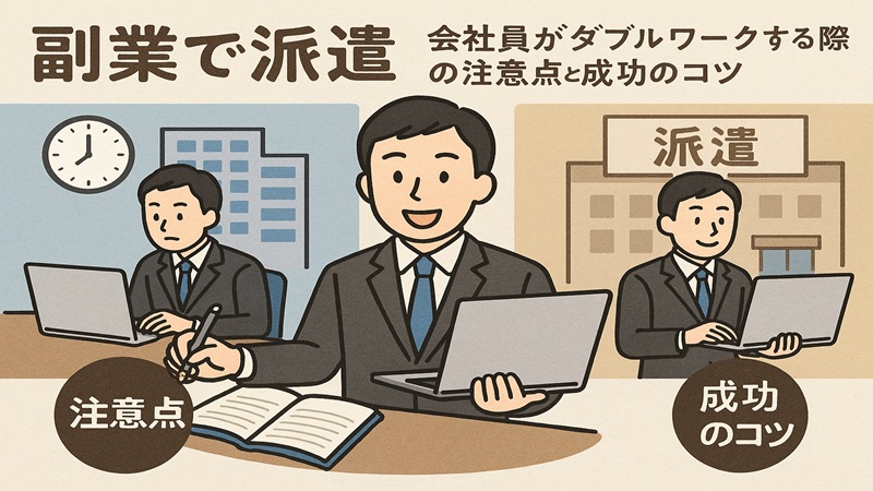 副業で派遣】会社員がダブルワークする際の注意点と成功のコツ