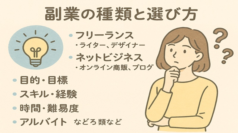 副業の種類と選び方