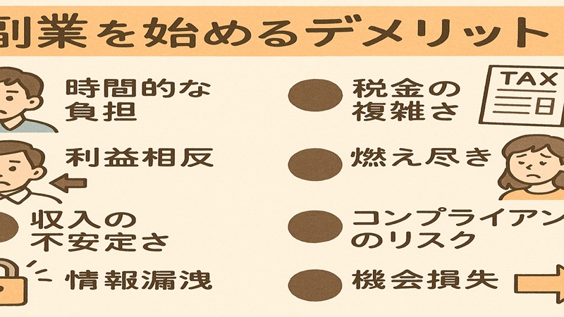 副業を始めるデメリット