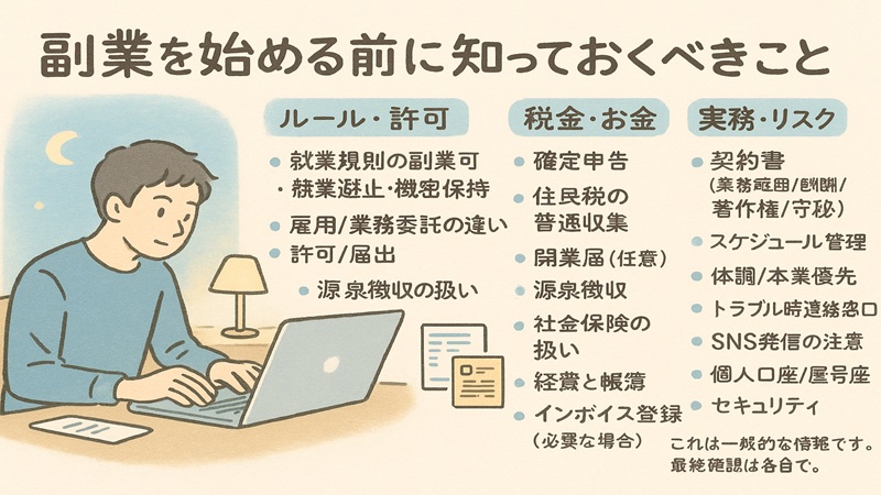副業を始める前に知っておくべきこと