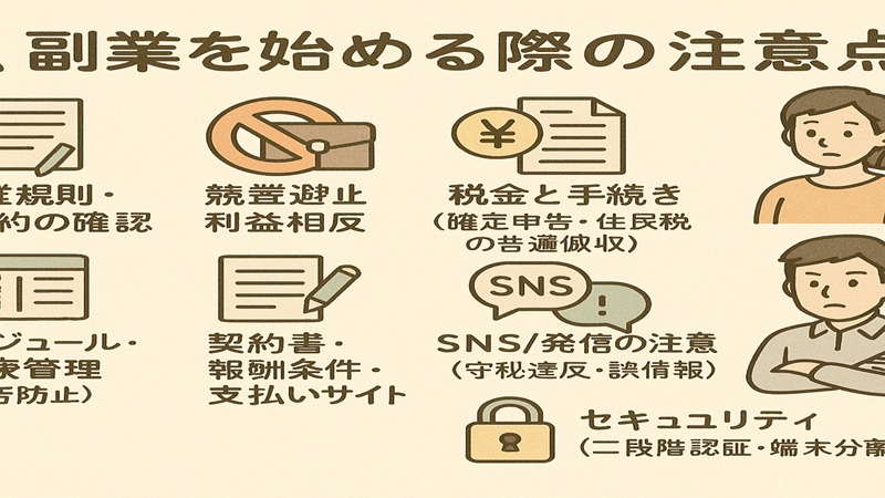 副業を始める際の注意点