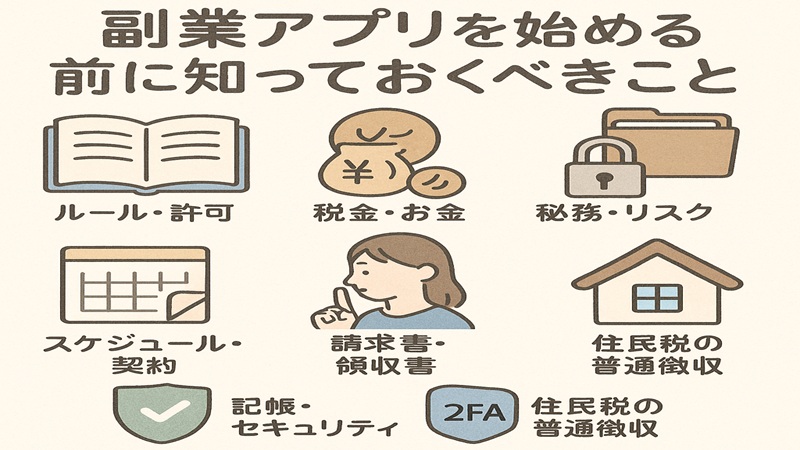 副業アプリを始める前に知っておくべきこと