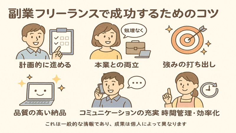 副業フリーランスで成功するためのコツ