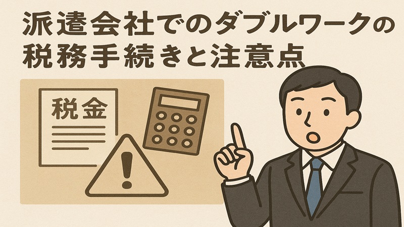 派遣会社でのダブルワークの税務手続きと注意点
