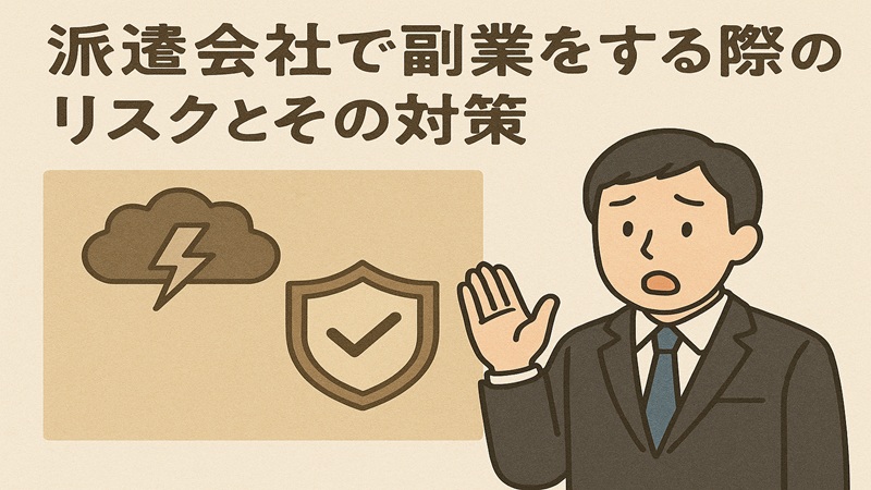 派遣会社で副業をする際のリスクとその対策