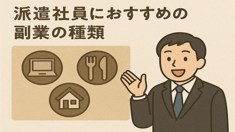 派遣社員におすすめの副業の種類