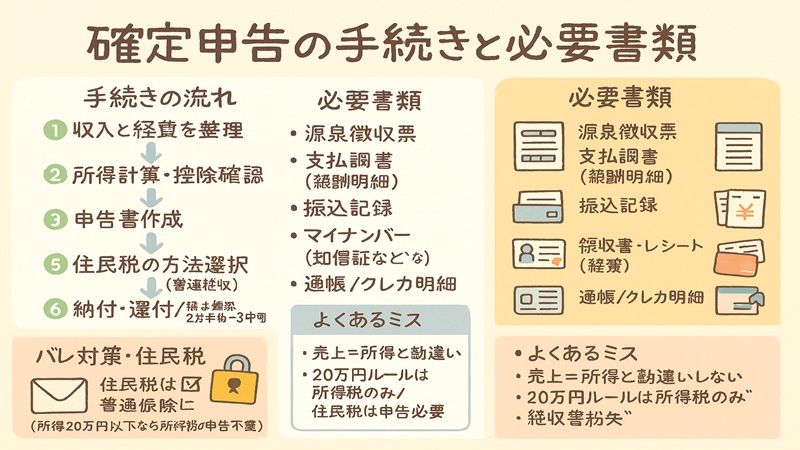 確定申告の手続きと必要書類