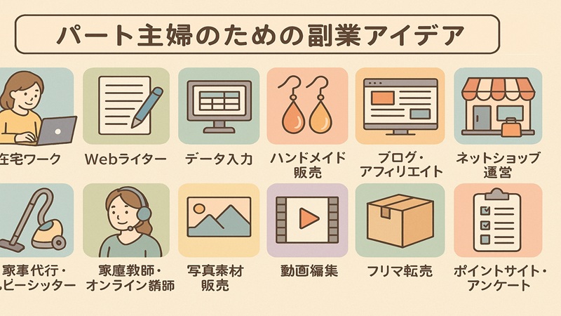 【まとめ】パート主婦のための副業アイデア