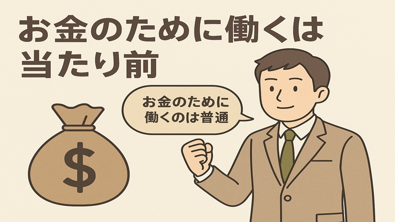 お金のために働くは当たり前