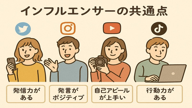 インフルエンサーの共通点