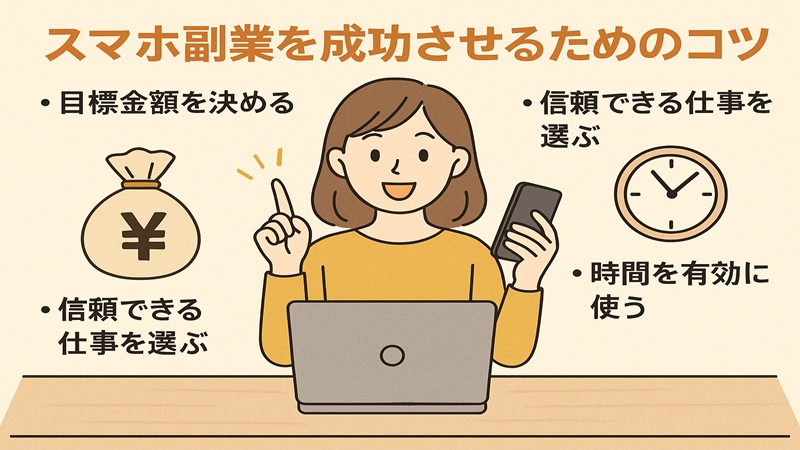 スマホ副業を成功させるためのコツ