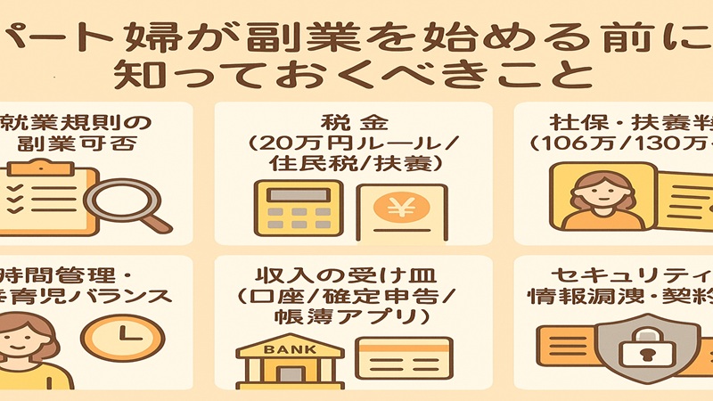パート主婦が副業を始める前に知っておくべきこと