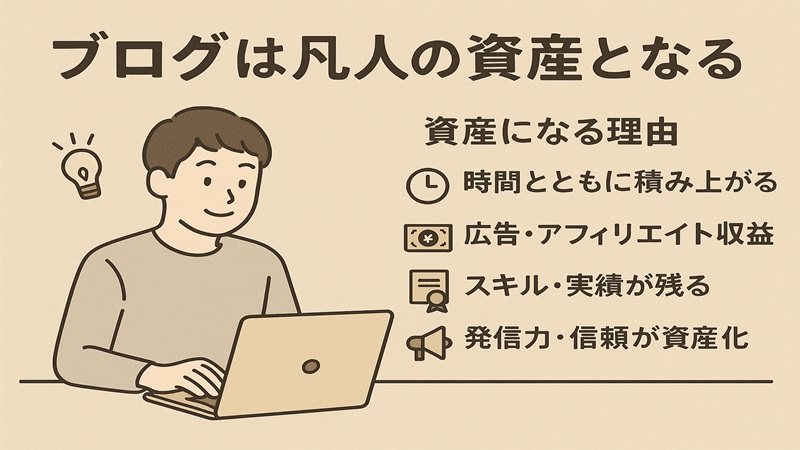 ブログは凡人の資産となる