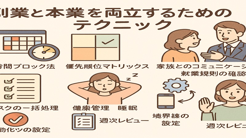副業と本業を両立するためのテクニック