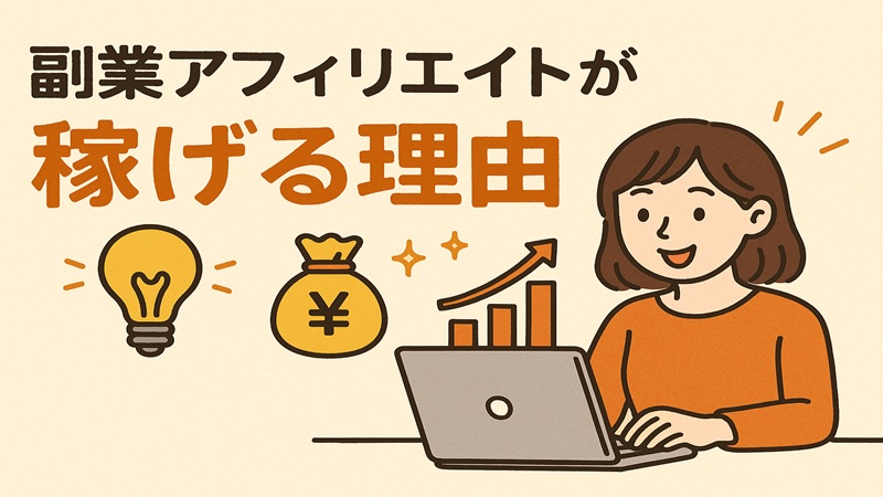 副業アフィリエイトが稼げる理由