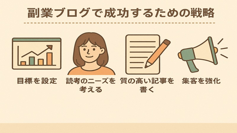 副業ブログで成功するための戦略