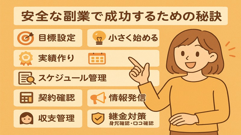 安全な副業で成功するための秘訣