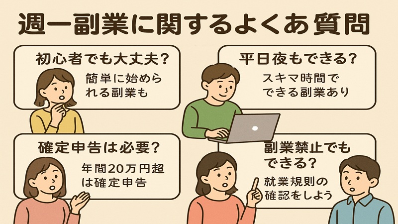 週一副業に関するよくある質問