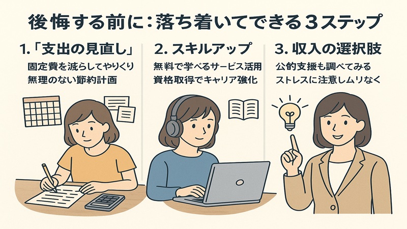 低収入にうんざりで後悔する前に