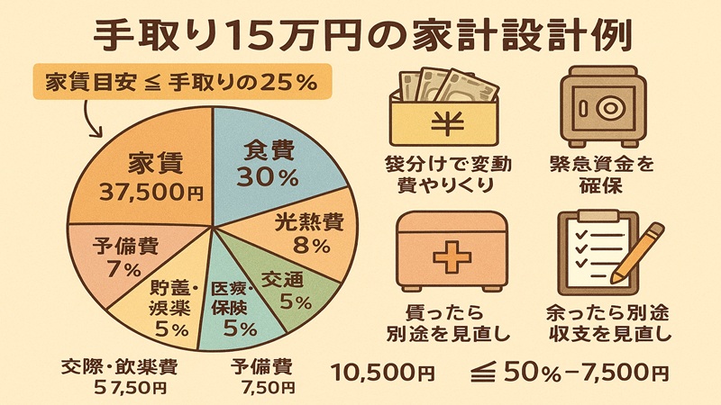 十五万円前後でも回る設計