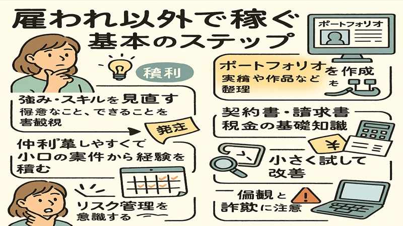 雇われ以外で稼ぐ：給料が少ない旦那に依存しない